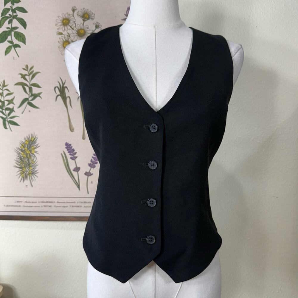 Aritzia Babaton Black Deniro Vest NWT Grunge Punk Emo Vampire Basic Whimsigoth 2